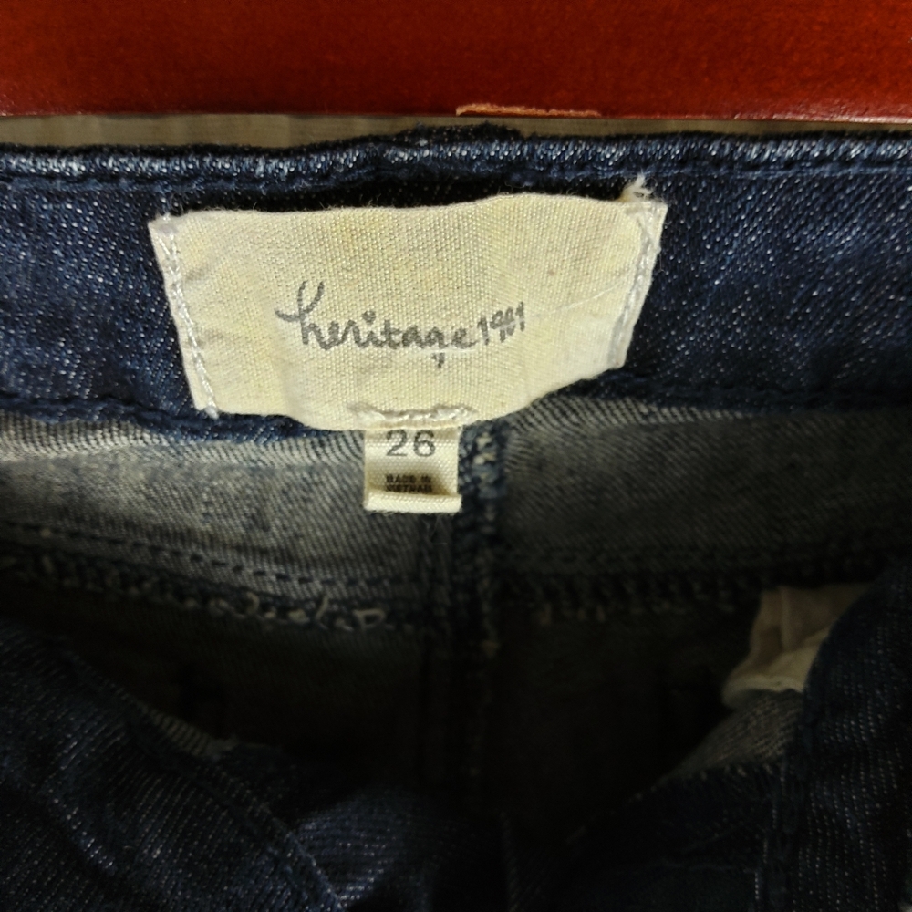 Heritage1981‎ Straight Leg Jeans, Dark Blue, Size 26 - Picture 2 of 7